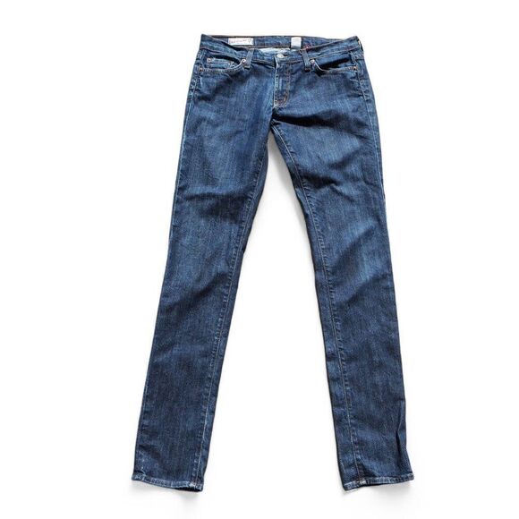 Red Engine 125-12 Dark Wash Skinny Jeans Made in USA Women's 30 - Picture 1 of 14